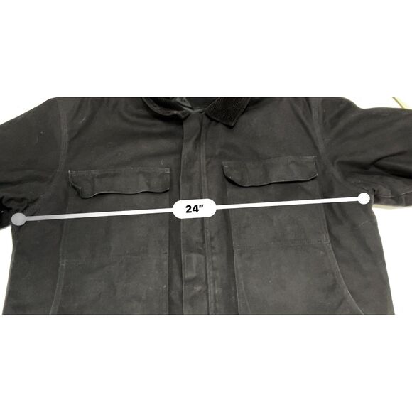 Berne Apparel black cotton duck work jacket. Size L. - Picture 6 of 9